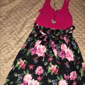 Floral A-line skirt